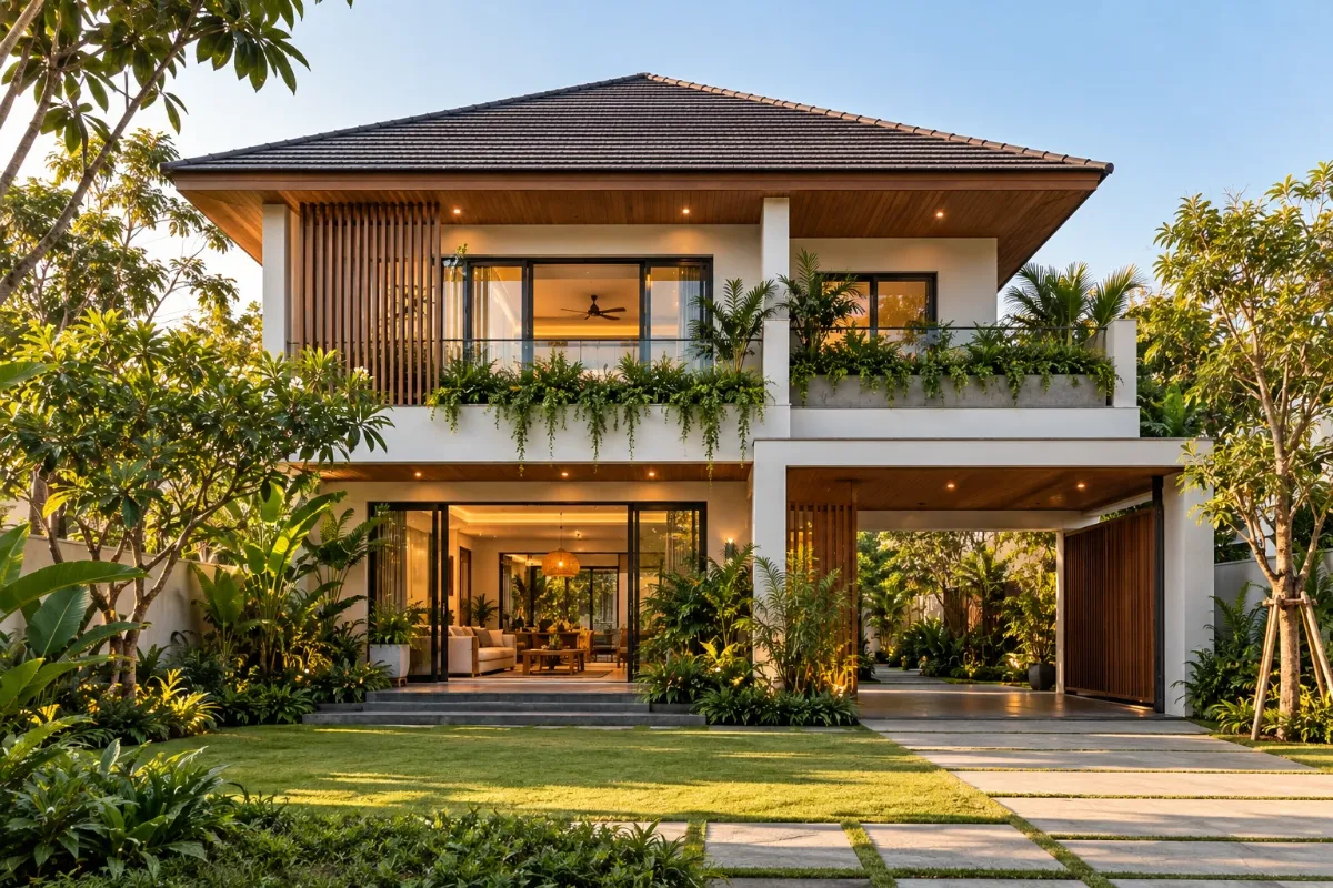 Xây biệt thự, nhà vườn – Nhà Việt Xanh